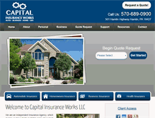 Tablet Screenshot of capitalinsuranceworks.com